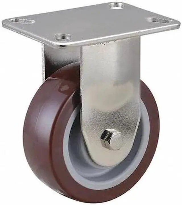 Main image of ZORO SELECT 33H938 Rgd NSF-Listed Plate Cstr,Polyurethane,4 in,375 lb.