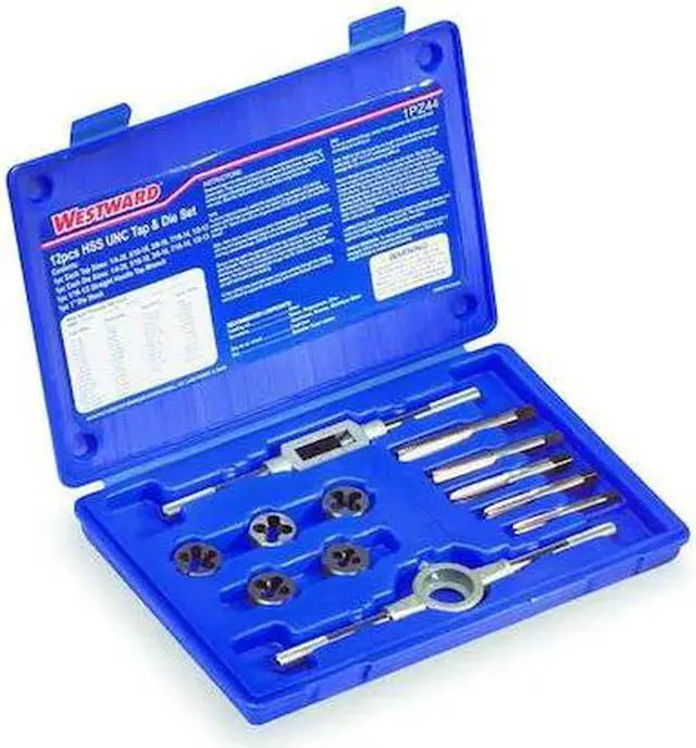Alt view image 2 of 3 - WESTWARD 1PZ44 Tap/Die Set,12 Pieces