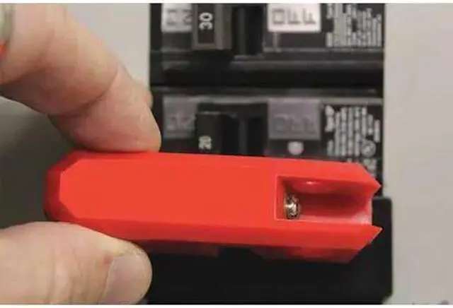 Alt view image 3 of 3 - CONDOR 48KV26 Circuit Breaker Lockout,3/4 in. H,Red