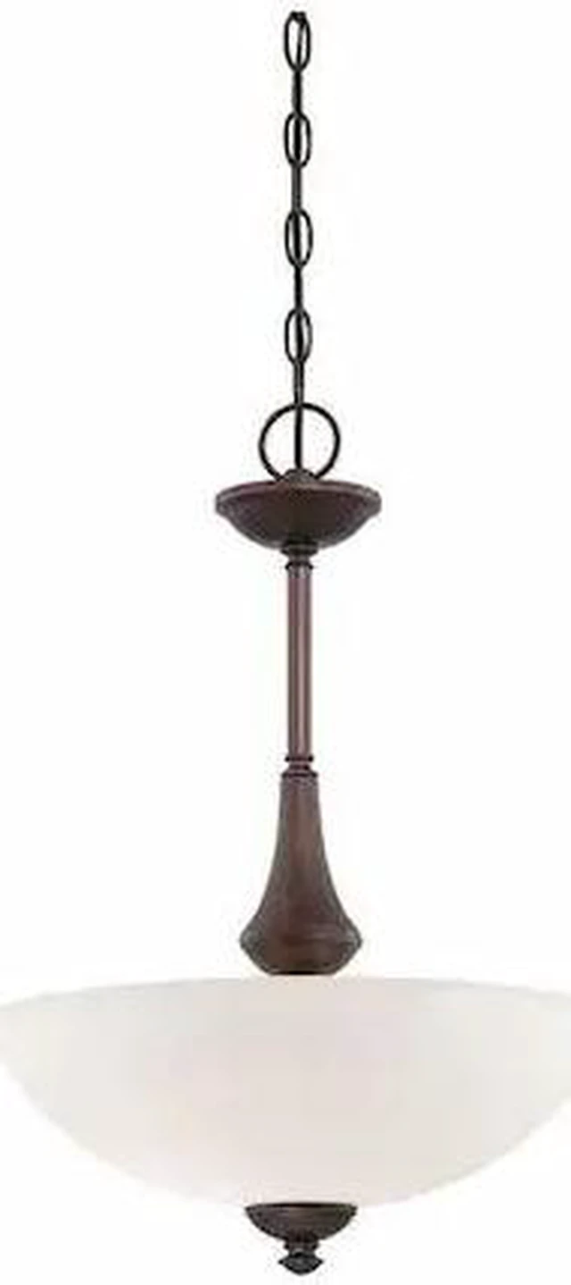 Main image of NUVO 60-5138 Patton 3 Light Pendant Frosted Glass Prairie Bronze