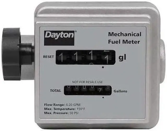 Main image of DAYTON 40M286 Flowmeter,Mechanical,3/4 In,4 to 20 gpm