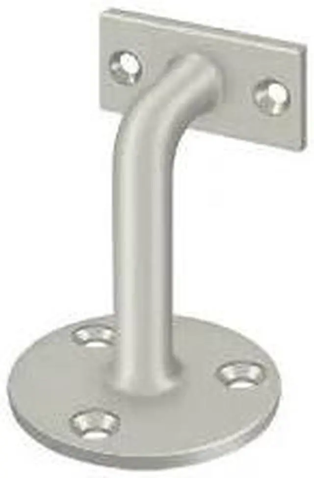 Alt view image 2 of 2 - Deltana HRC253U15 3 in. Projection Hand Rail Brackets, Satin Nickel - Solid Brass - 50 Case