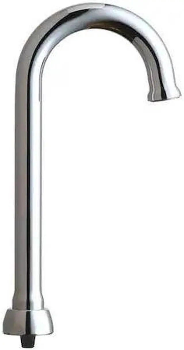 Main image of CHICAGO FAUCET GN1FCJKABCP Gooseneck Spout, Brass
