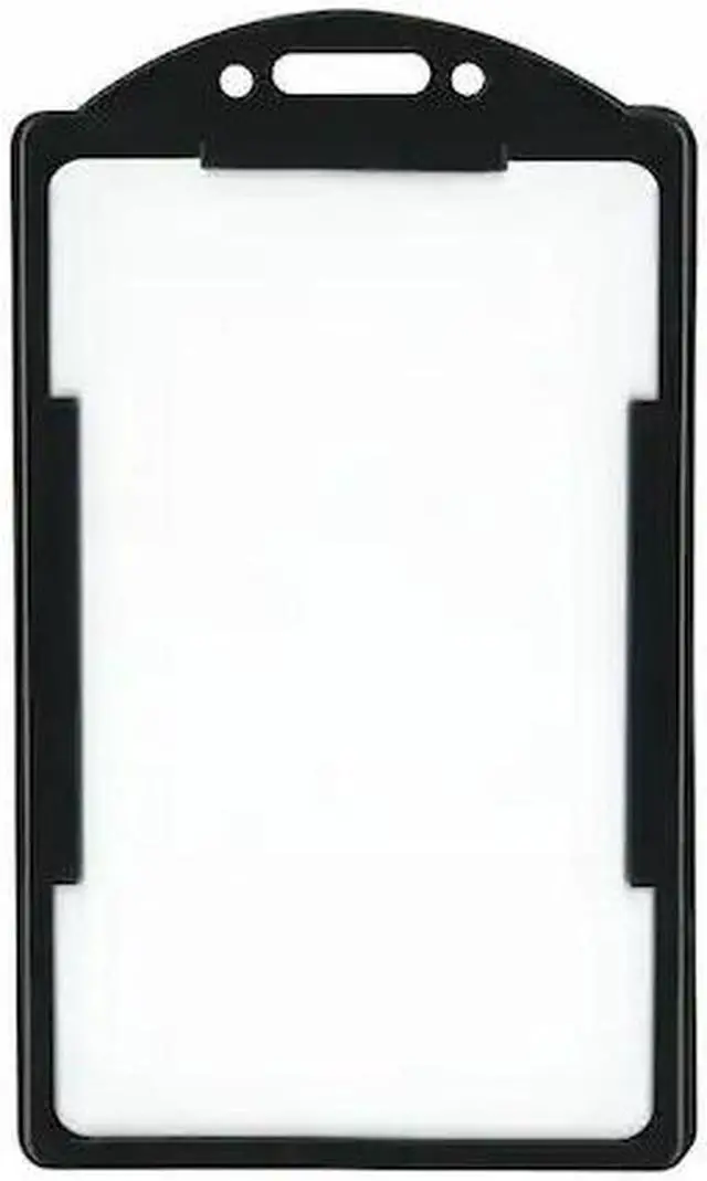 Alt view image 8 of 14 - Advantus Vertical ID Card Holders 2 1/8 x 3 3/8 Black 25 per Pack 75657