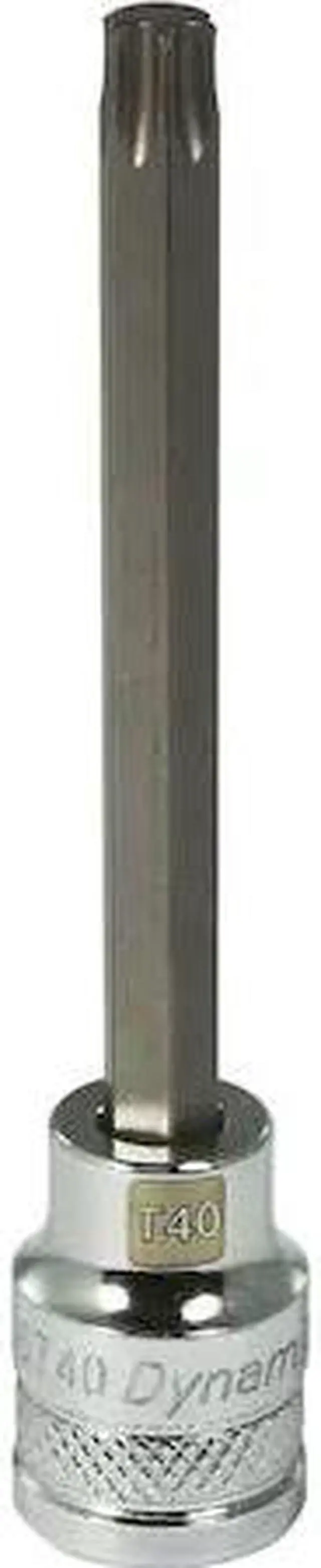 Main image of DYNAMIC D006740 Tools 3/8 Drive Torx Head, T40 Long Bit, Chrome Finish Socket