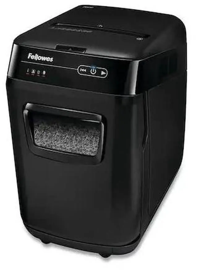 Alt view image 9 of 20 - AutoMax 200M Auto Feed Shredder 200 Sheet Capacity Black