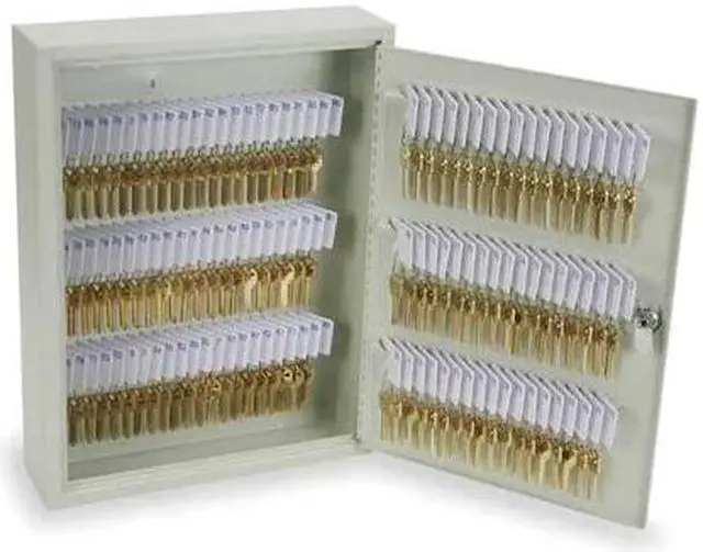 Main image of ZORO SELECT 2NET5 Key Control Cabinet, Steel, Beige, 120 Key Capacity