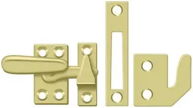 Alt view image 2 of 2 - Deltana CF066U3 Casement Fastener Window Lock, Small - Bright