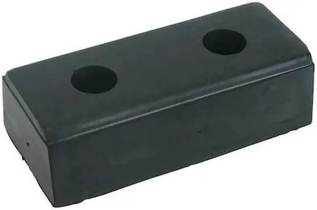Main image of ZORO SELECT 2MYP8 Dock Bumper,10x2-3/4x4-1/2 In,Rubber,PK4