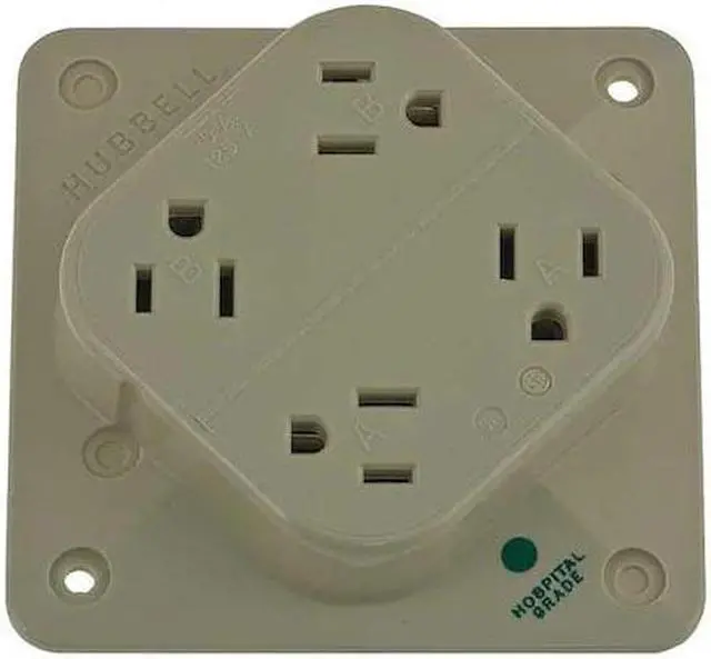 Alt view image 3 of 5 - HUBBELL WIRING DEVICE-KELLEMS HBL415HI Straight Blade Receptacle, 5-15R, 15 A,