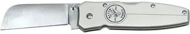 Main image of KLEIN TOOLS 44007 Lightweight Lockback Knife 2-1/2-Inch Coping Blade, Silver