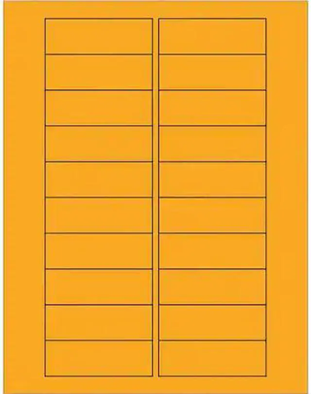 Alt view image 2 of 2 - Tape Logic LL174OR 3 x 1 in. Fluorescent Orange Rectangle Laser Labels - Pack of 2000