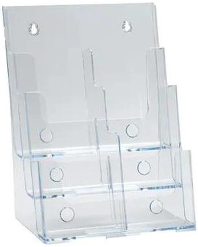 Main image of Azar 3-Tier 6-Pocket Plastic Trifold Brochure Holder (252379)