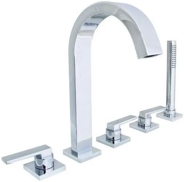 Main image of SPEAKMAN SB-2533 SB-2533 Lura 5-Hole Roman Tub Faucet W/ Platform Lever Handles