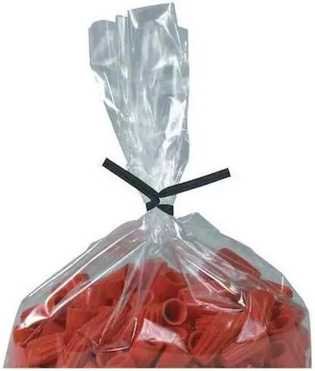 Main image of PARTNERS BRAND PLT8K Plastic Twist Ties, 8" x 5/32", Black, PK2000