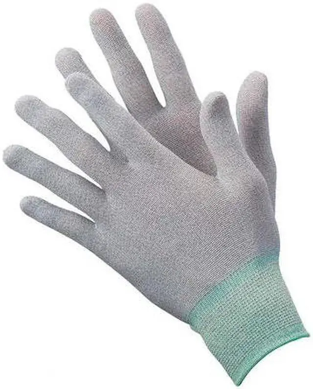 Main image of CONDOR 19L036 Antistatic Gloves, Nylon/Carbon Fiber Yarns, 8 7/8 in L, 15 ga,