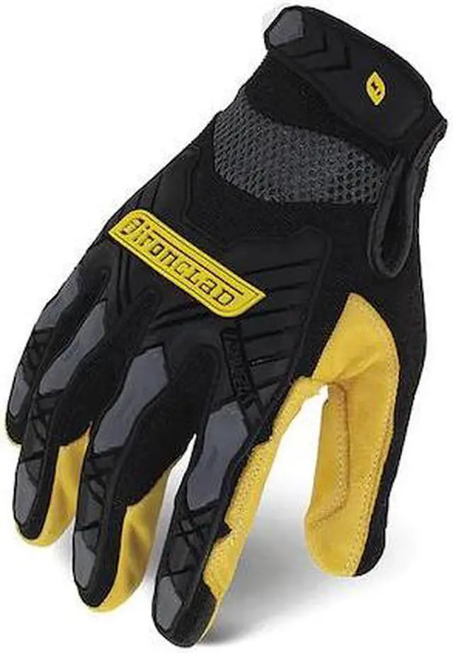 Main image of IRONCLAD IEX-MIGL-04-L Impact Resistant Gloves,Sz L,Blk/Ylw,PR