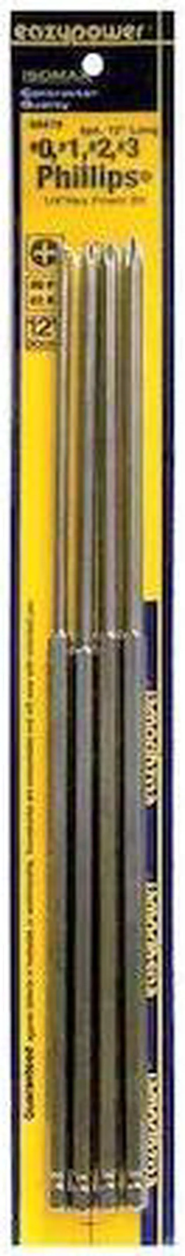 Alt view image 2 of 2 - ISOMAX 88479 Phillips Bit Set,4 Pieces,1/4" Shank