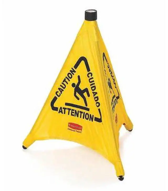 Alt view image 9 of 12 - Rubbermaid Commercial Cones,Safety,20",Caution 9S00 YEL