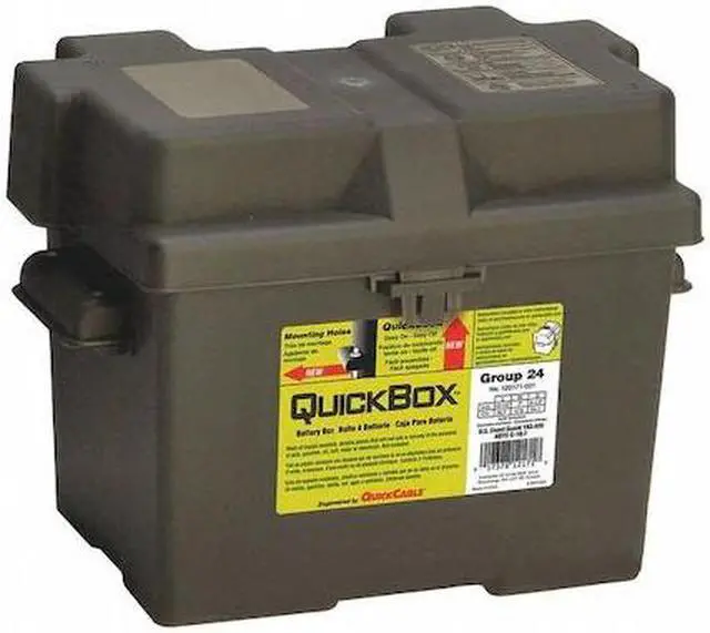 Alt view image 2 of 2 - QUICKCABLE 120171-360-001 Battery Box,Black,13-1/2" L x 9-1/4" W