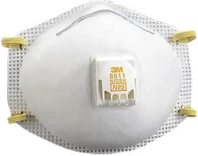 Main image of 3M 8511PA1-A N95 Disposable Respirator, 8511, Cool Flow Exhalation Valve, Dual