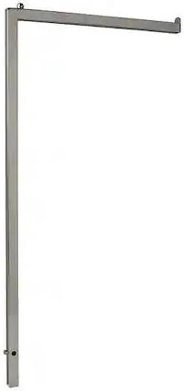 Alt view image 2 of 2 - 16" Square Tubing Straight Arm - Chrome Finish,Pack Size - 2
