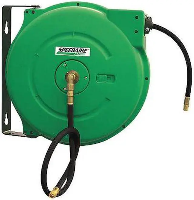 Main image of SPEEDAIRE 2CUC9 Spring Return Hose Reel, 1/2 in Hose Diameter, 40 ft Length,