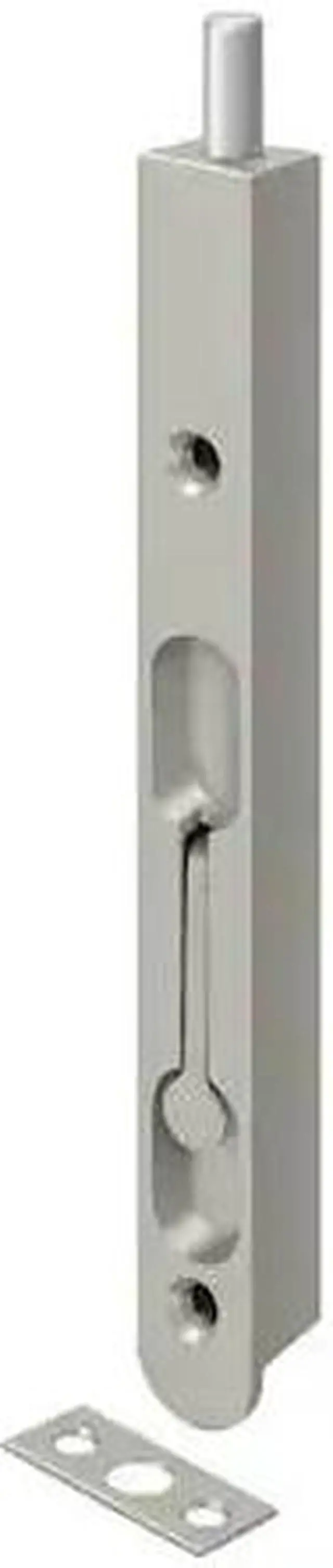 Alt view image 2 of 2 - Deltana 7FBZ15 7 in. Flush Bolt, Satin Nickel - Zinc