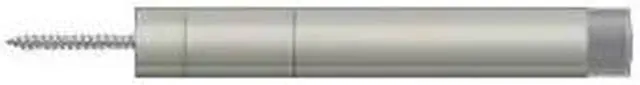Alt view image 3 of 3 - Deltana BDS450U15 4-1/2" Maximum Extension Solid Brass Baseboard Door Bumper, Satin Nickel