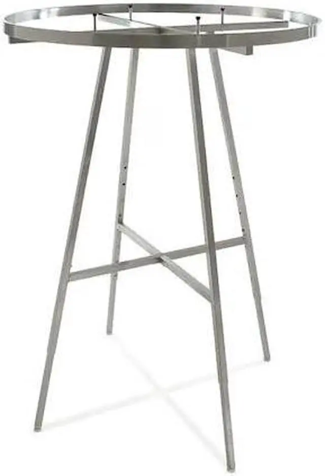 Alt view image 2 of 2 - ECONOCO K73WD-SC Round Rack Rectangular Rail 42",Satin Chrome