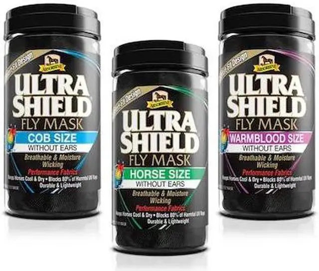 Main image of ABSORBINE 3381-XL UltraShield Fly Mask Without Ears WARMBLOOD