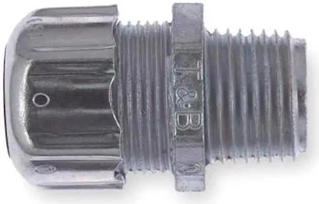 Alt view image 2 of 4 - ABB 5239 Conduit Fitting Connector, 3 in, Threaded, Steel, Electro Zinc Plated,