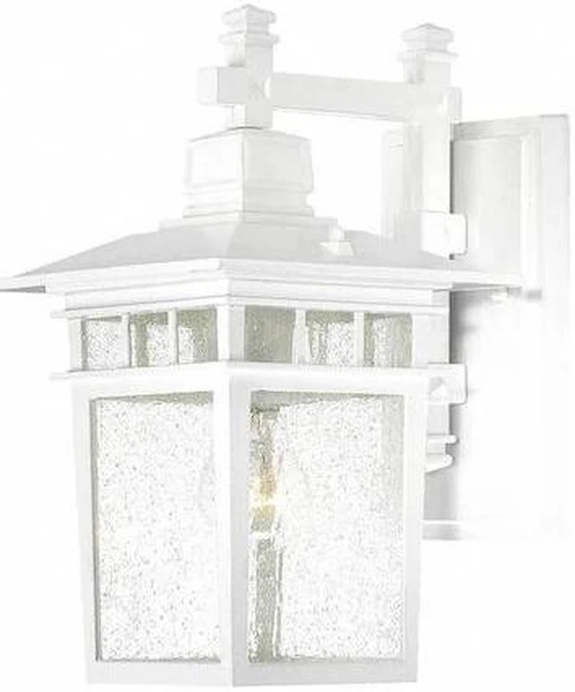 Main image of NUVO 60-4957 Cove Neck 1-Light 14 in. Outdoor Lantern with Clear Seed Glass