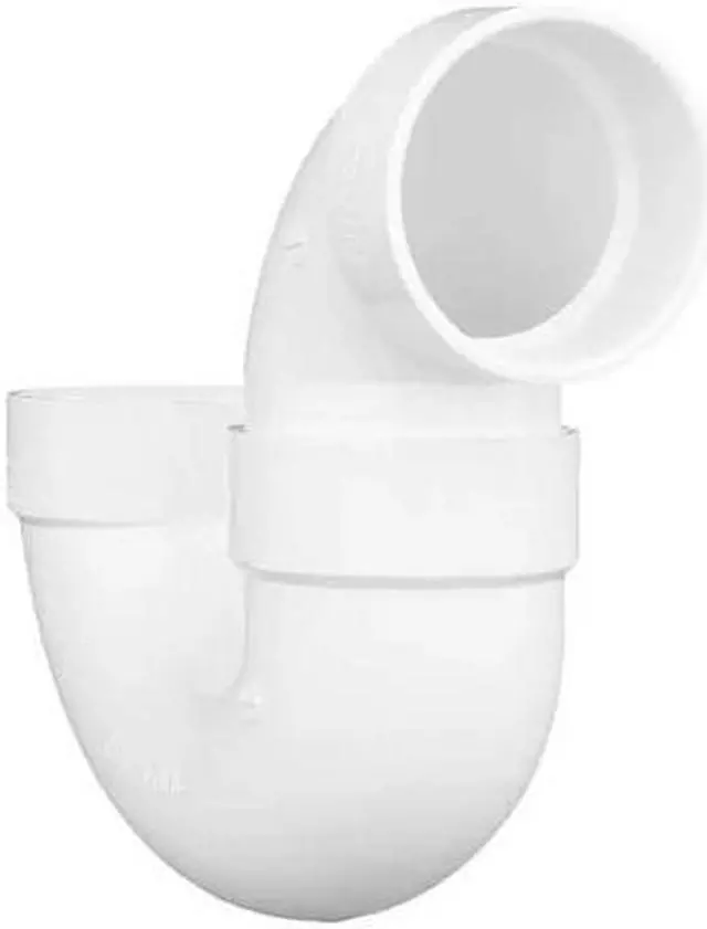 Main image of ZORO SELECT 05231 PVC, White Finish, P-Trap with Solvent Weld Joint