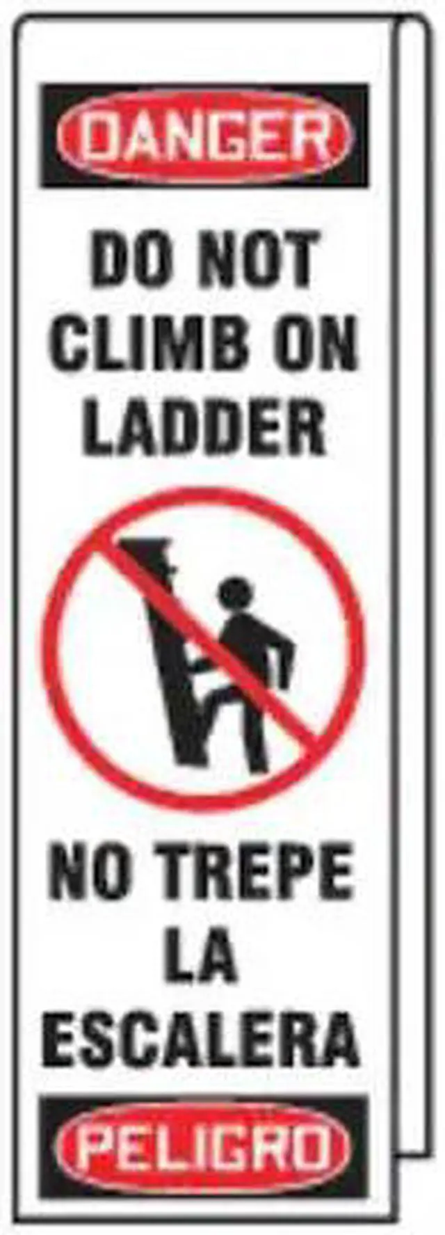 Alt view image 2 of 3 - Accuform Ladder Shield Wrap  Reinforced Vinyl Includes Padlock with Key KLB761