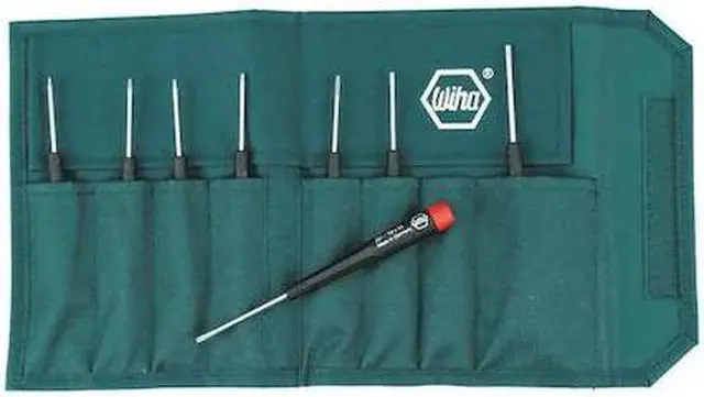 Alt view image 2 of 3 - Wiha 26799 8 Piece Precision Torx Screwdriver Pouch Set
