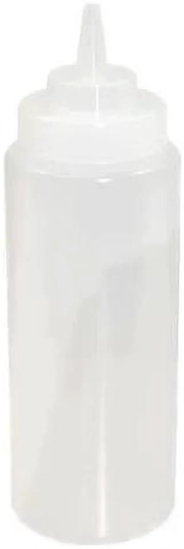 Alt view image 2 of 2 - Crestware Squeeze Bottle, Plastic, Clear, 24 oz., PK12 24 oz. Plastic SB24CW