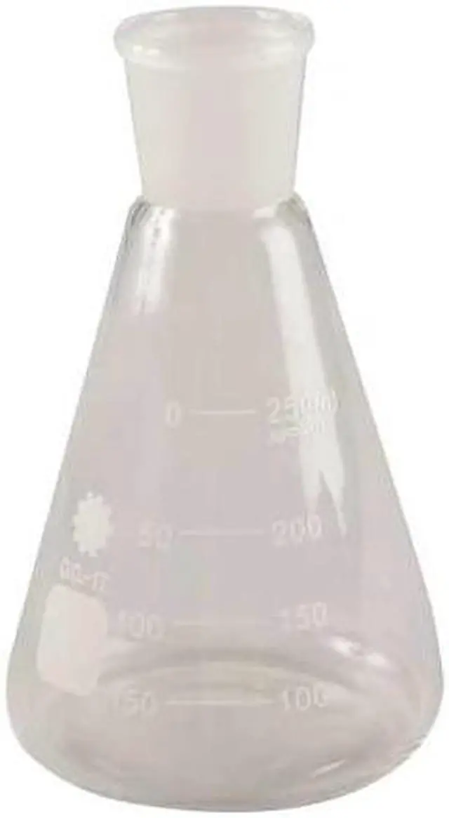 Main image of LAB SAFETY SUPPLY 5YHR2 Conical Flask,Ground Mouth,250 mL,PK12