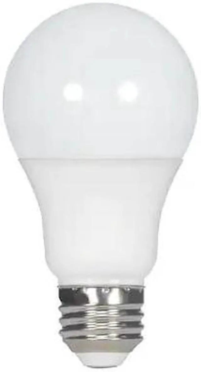 Main image of SATCO S28563 Bulb, LED, 10W, A19, Medium, 120V, Frosted White, 50K, 4PK