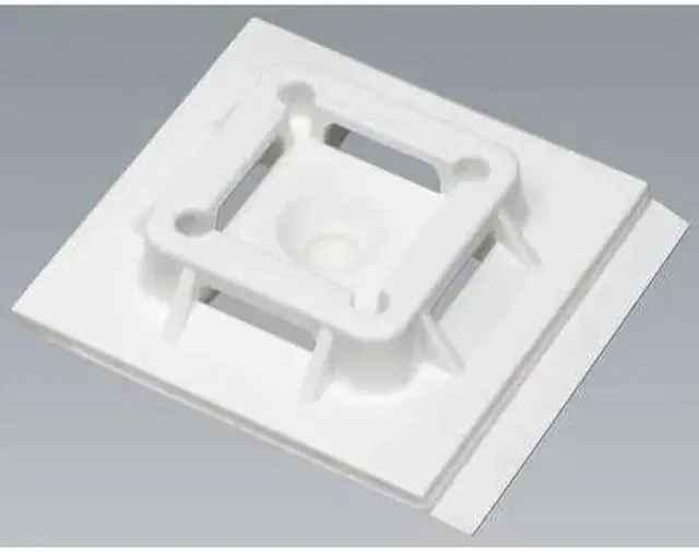 Alt view image 3 of 4 - PANDUIT SGABM40-A-L Cable Tie Mounting Pad,4-Way,Naturl,PK50