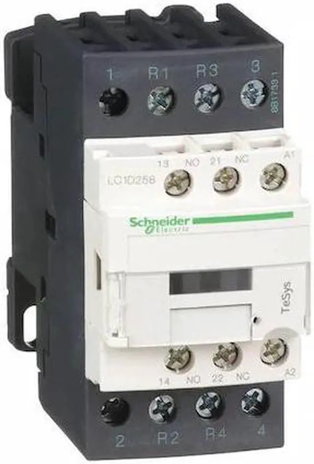Alt view image 2 of 2 - SCHNEIDER ELECTRIC LC1D258G7 IEC Magnetic Contactor, 1NC/1NO, 120V AC, 4 P,