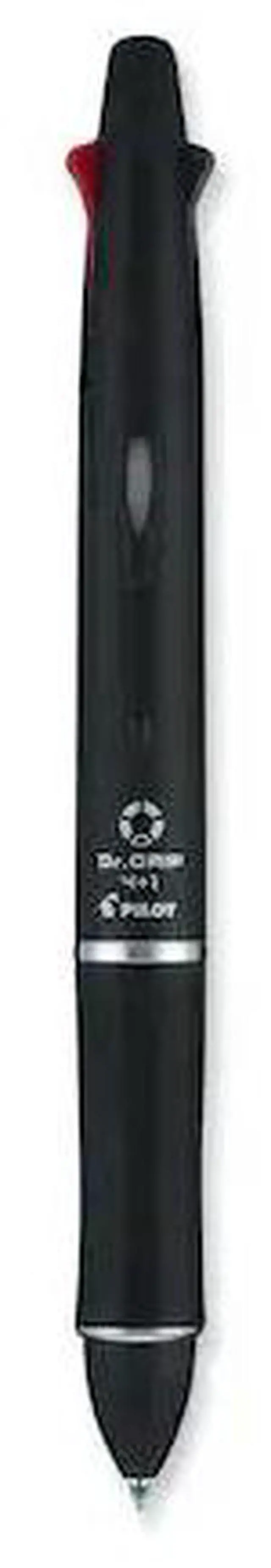 Alt view image 2 of 12 - Pilot Dr. Grip 4 + 1 Multi-Function Pen/Pencil 4 Assorted Inks Black Barrel