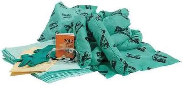 Main image of BRADY SPC ABSORBENTS SKH20-R Spill Kit Refill, Chem/Hazmat, Green