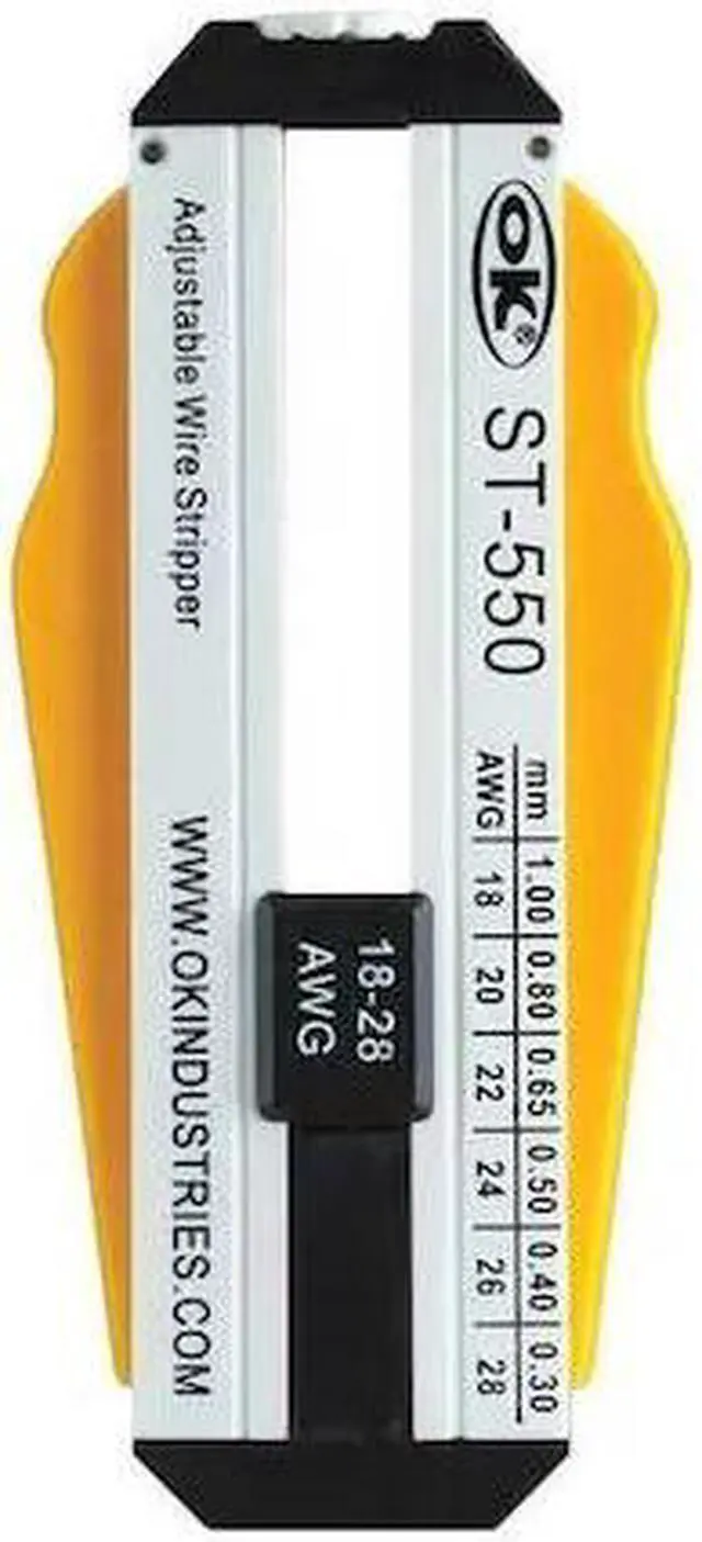 Alt view image 2 of 2 - OK INDUSTRIES ST-550 4 in Adjustable Wire Stripper 18 to 28 AWG