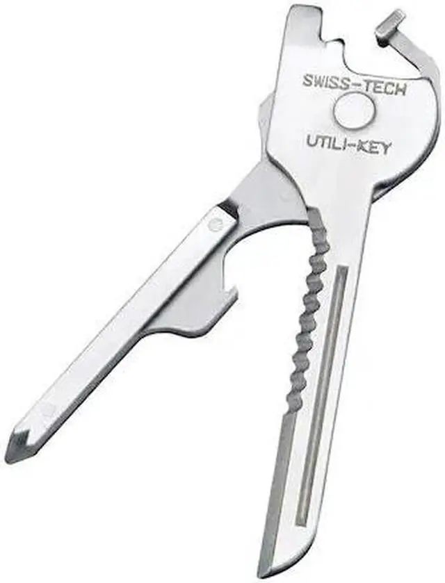 Alt view image 6 of 8 - Swiss+Tech ST66676 Utili-Key 6-in-1 Key Ring Multi-Function Tool