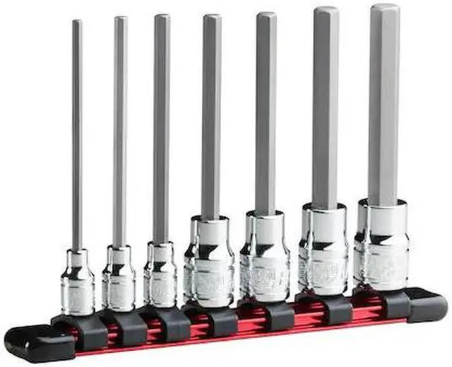 Alt view image 5 of 8 - Capri Tools Long Hex Bit Socket Set, SAE, Advanced Series, 7-Piece