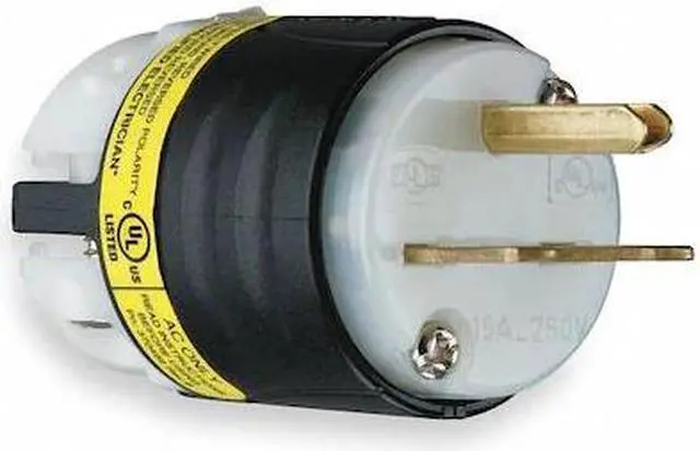 Alt view image 2 of 2 - LEGRAND PS5666XGCM 3 Wire Ground Monitoring Straight Blade Plug 250VAC 15A