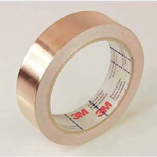 Alt view image 2 of 8 - 3M Copper Tape  1/2 in Width x 2.6 mil Total Thickness  27551 PRICE is per ROLL