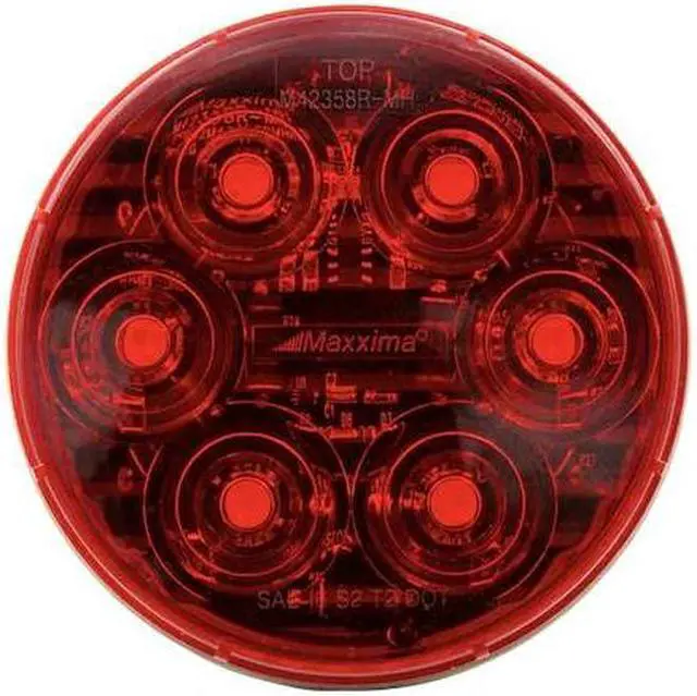 Main image of MAXXIMA M42358RDF-MH LED Red 4" Round Stop/Tail/Turn