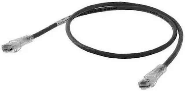 Main image of HUBBELL PREMISE WIRING HC6BK07 Ethernet Cable,Cat 6,Black,7 ft.
